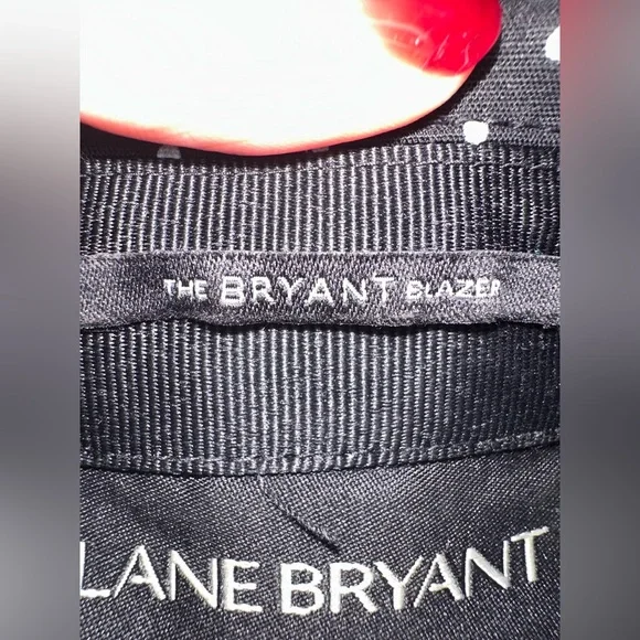 Lane Bryant Black and White Polka Dot Blazer EUC - Picture 6 of 7